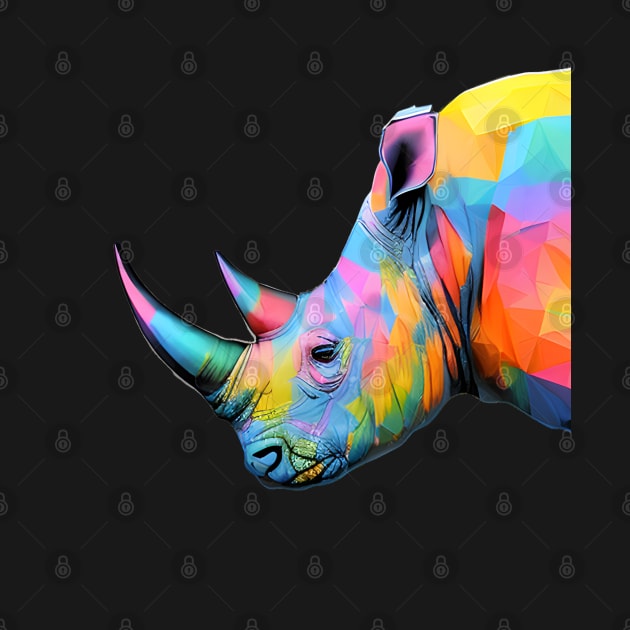 A Rhino of Many Colors by popkulturniy