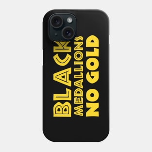BLACK MEDALLIONS NO GOLD Phone Case