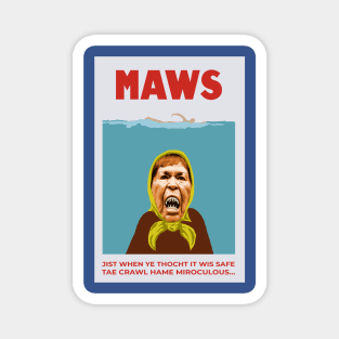 Spoof Scottish Jaws Movie Poster Magnet