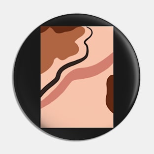 Abstract Earth Tones 7 Pin