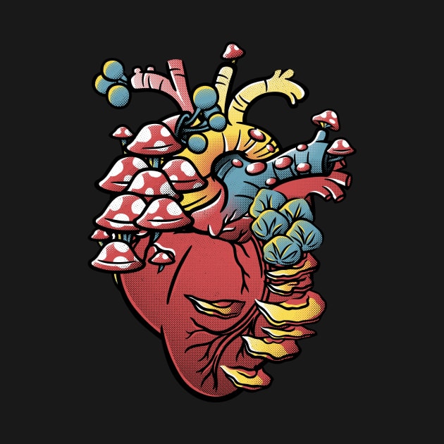 Mushroom Heart by Tobe Fonseca by Tobe_Fonseca