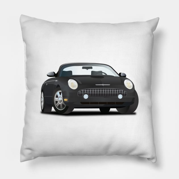 Retro Ford Thunderbird Pillow by PauHanaDesign