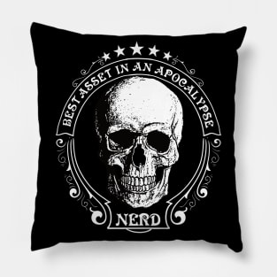 Nerd, best valuable apocalypse asset Pillow