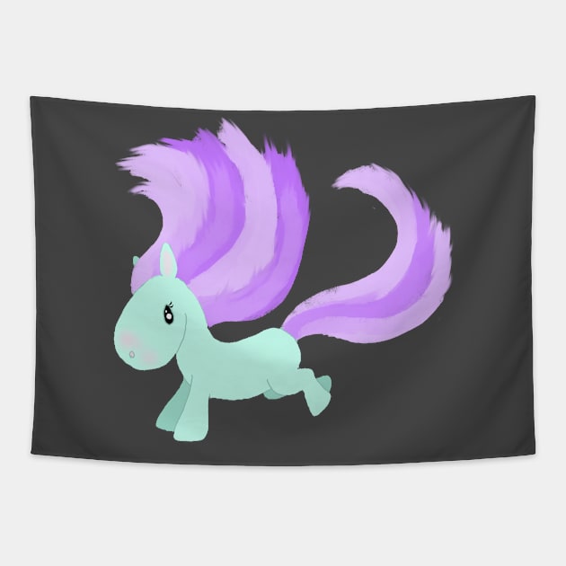 Minty Uni Tapestry by Fickle and Fancy