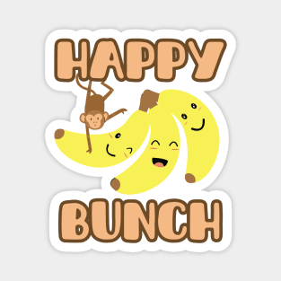 Funny, happy bananas Magnet