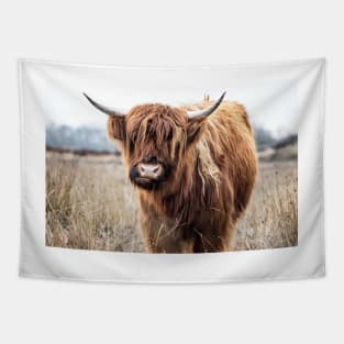 Highland Cow Portrait Tapestry