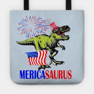 mericasaurus 4th of july independence day gift Tote