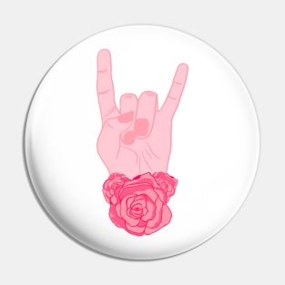 Girl Rocks Pin