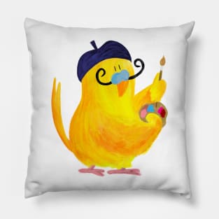 Salvador Budgí — Budgie Painter Pillow