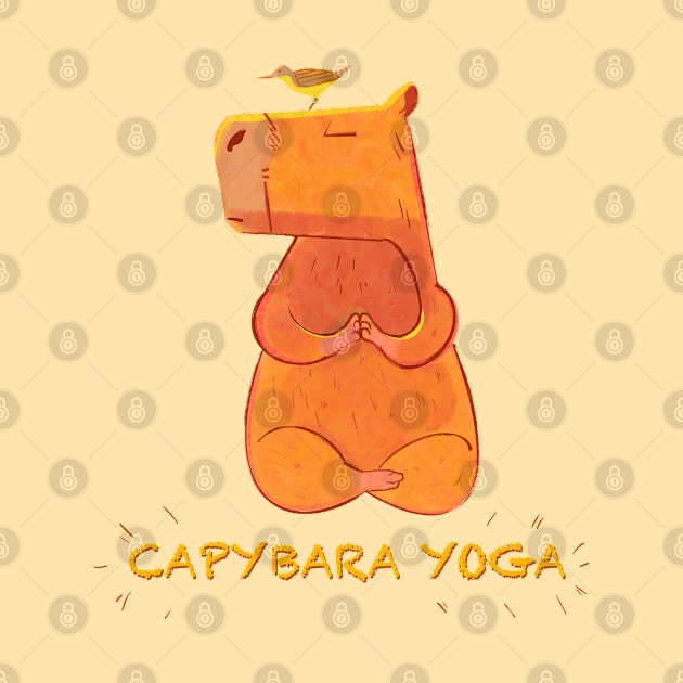 Capybara yoga by shikita_a