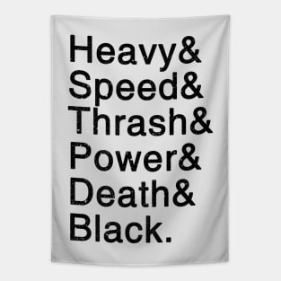 Metal Helvetica v2 Tapestry