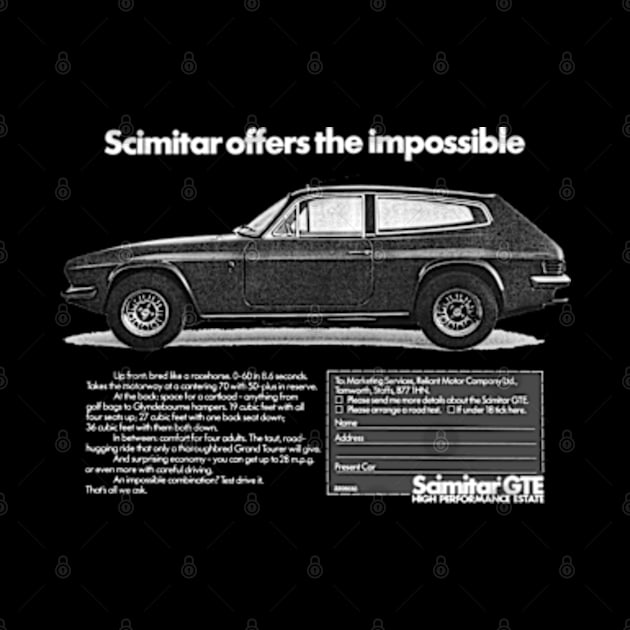 RELIANT SCIMITAR GTE - advert by Throwback Motors