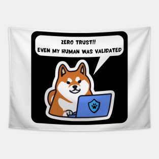 Cybersecurity Shiba Inu Zero Trust Even My Human Was Validated Tapestry