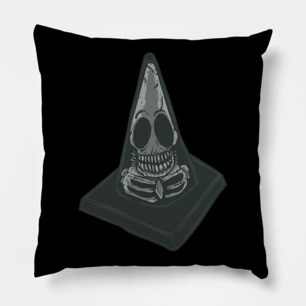 Safety Cone X-Ray Pillow by revjosh