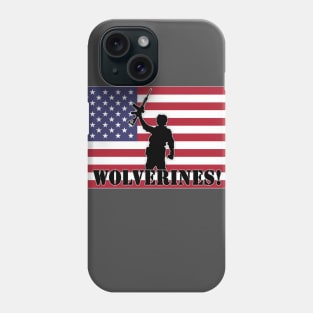 Wolverines! USA Flag Phone Case