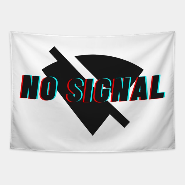 No signal - Retro design Tapestry by raosnop