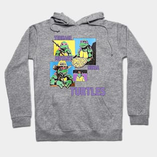 TMNT Upcycled TShirt Hoodie Teenage Mutant Ninja Turtles by