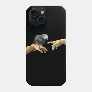 Michelangelo's Angry African Grey Parrot Phone Case