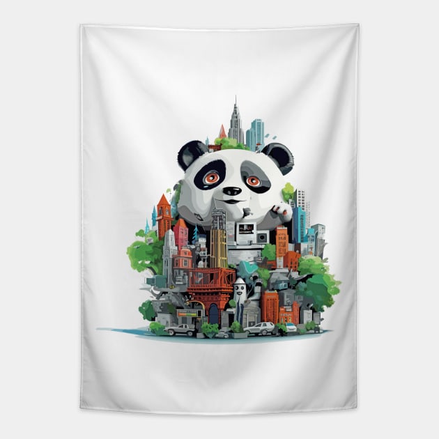 Giant Panda Animal Beauty Nature Wildlife Discovery Tapestry by Cubebox