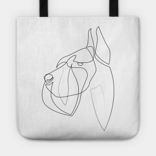 Giant Schnauzer - one line drawing Tote