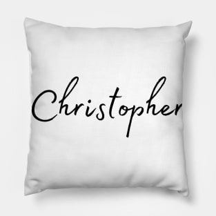 Christopher Name Calligraphy Pillow