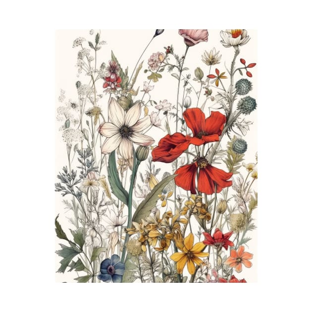 Wildflowers - Botanical Bliss 02 by Floral Decor Shop