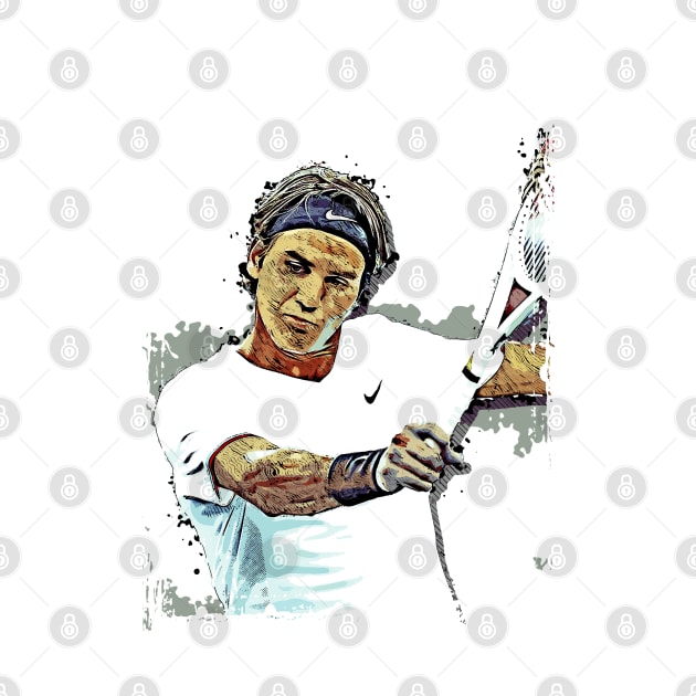 Roger Federer pop art by PrintstaBee