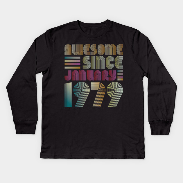 January 1979 T Shirt 40 Years Old 40th Birthday Decorations For