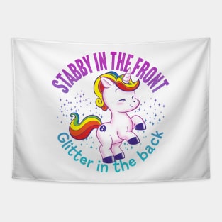 Stabby the unicorn v2 Tapestry