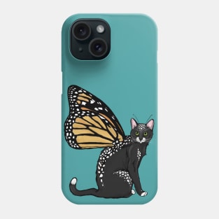 Spotted Black Monarch Flitter Kitty Phone Case