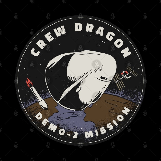 SpaceX Crew Dragon Patch by HiFi Tees