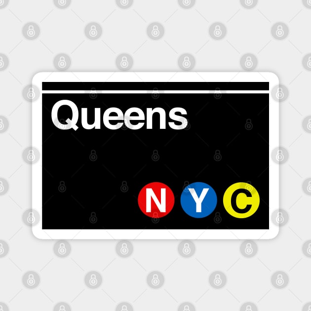 Queens Subway Sign Magnet by PopCultureShirts