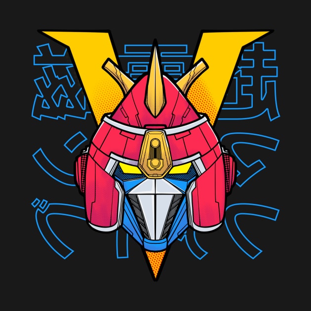 Voltes V japan anime retro t shirt by Ruke