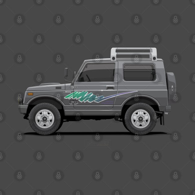 Jimny JA11 SJ410 Grey - Side by ARVwerks