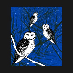 Owls on a Starry Night T-Shirt