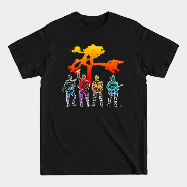 The Irish Rock Band In Saturated Color - U2 Art - T-Shirt