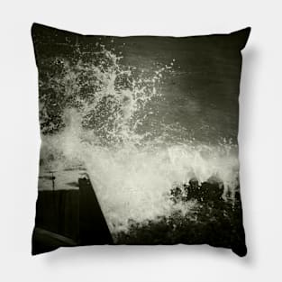 Crashing Wave - Sheringham, Norfolk, UK Pillow