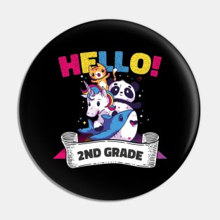 Hello Second 2nd Grade Teacher First Day Of School Pin