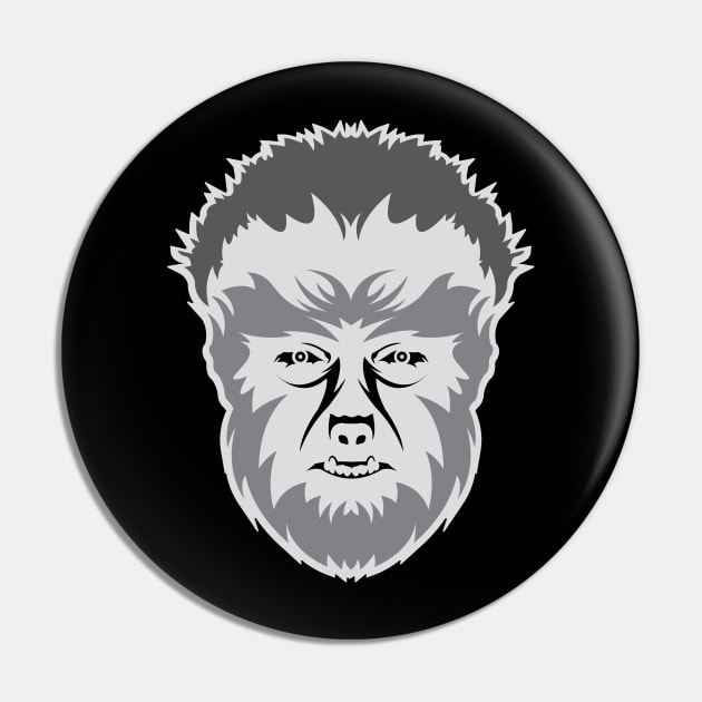 Classic Wolfman Pin by DesignWise