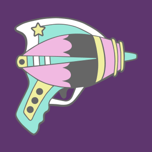 Rad Retro Ray Gun - Pastel T-Shirt