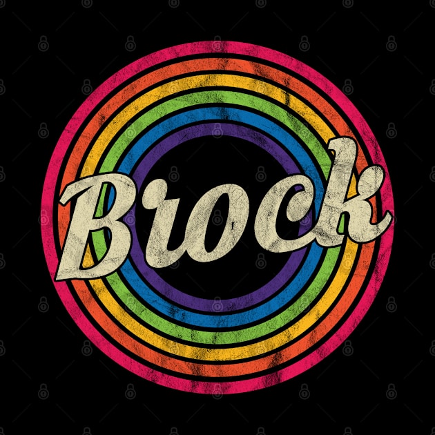 Brock - Retro Rainbow Faded-Style by MaydenArt