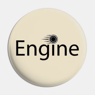 Engine typography design Pin