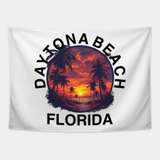 Daytona Beach - Florida (with Black Lettering) Tapestry