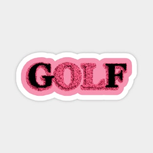 Pink Golf Magnet