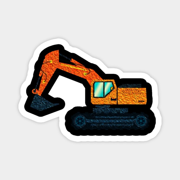 Excavator Magnet by whatwemade