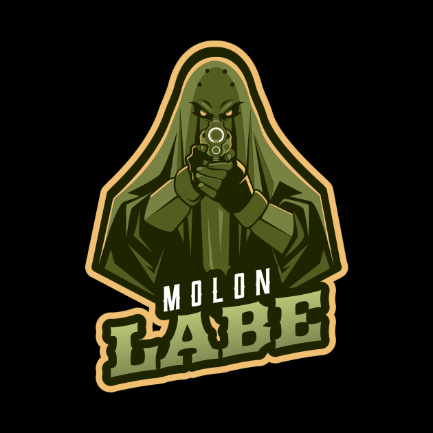 Wizard's Pointing A Gun | Molon Labe by Mega Tee Store