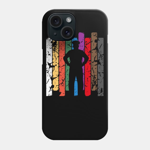 Correctional Officer Silhouette Phone Case by LetsBeginDesigns