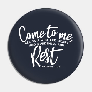 Matthew 11 Encouraging Bible Verse II Pin