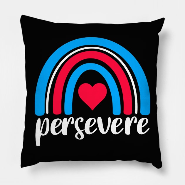 Persevere Pillow by JKFDesigns