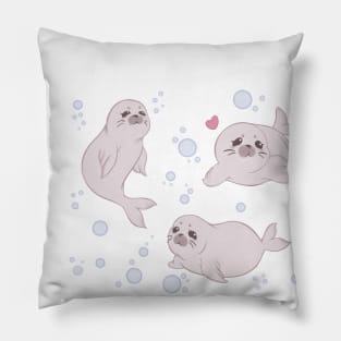 FFXIV - Salt and Pepper Seals [Light] Pillow